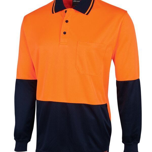 Hi Vis L/S Jacquard Polo Thumbnail